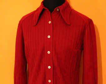 Vintage mod dress, mini dress,  70&#39;s deadstock NWT shirt beagle collar mod retro