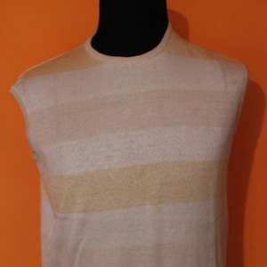 Vintage 60&#39;s deadstock NWT Mod top pop 70s sixties golden colour