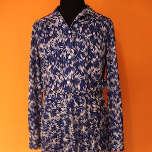 1960 dress, deadstock, flower design,  NWT, 1960&#39;s, 1970&#39;s, sixties, seventies