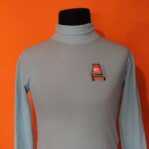 Vintage coltrui, deadstock, 60's, 70's, lichtblauw