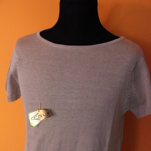Vintage knitted polo, 60&#39;s deadstock  Mod top sixties seventies pop indie