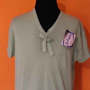 60&#39;s Vintage top deadstock NWT Mod light green