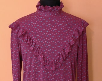 Vintage shirt, academia, victorian, deadstock NWT blouse very nice  romantic
