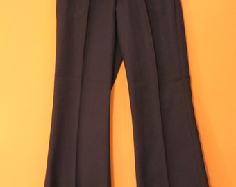 Vintage trousers  flared, deadstock trousers, brown, Nwt flared trousers