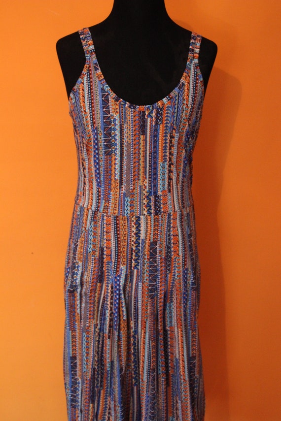 Vintage dress NWT deadstock late 70's colorful - image 1