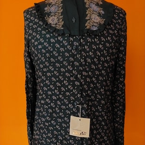 Vintage blouse, deadstock, NWT, blouse,  victorian, romantic,