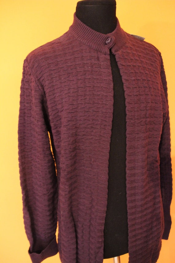 60s Vintage, cardigan, long sleeve, deadstock, mo… - image 1