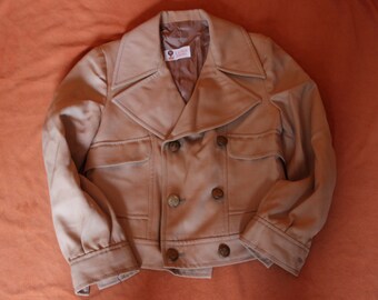 Vintage deadstock kid jacket beige 60's 70's