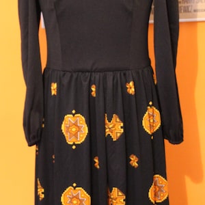 60s dress, Vintage, psicodelic, deadstock, NWT, Mod, sixties, seventies, 70&#39;s, gogo, dress,