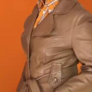Veste en cuir des années 1970, veste en cuir pour femme, veste marron clair, veste en cuir vintage