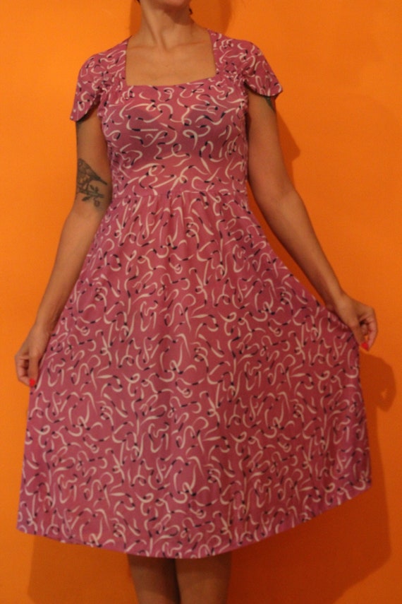 Vintage dress,  mod, indie, pop, art design,  NWT… - image 1