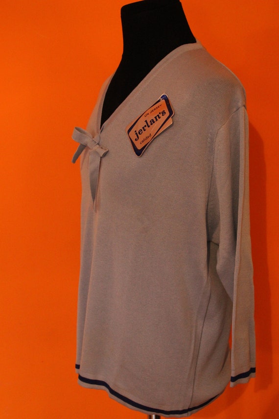 50's 60's Vintage jersey, half sleeve,  deadstock… - image 2