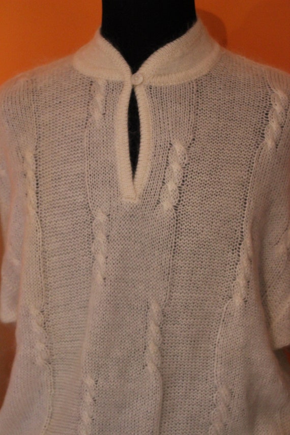 Vintage jumper 80s,knitted, mohair, america, roma… - image 2