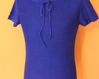 Vintage 60's top deadstock NWT  knitted polo sixties  pop indie