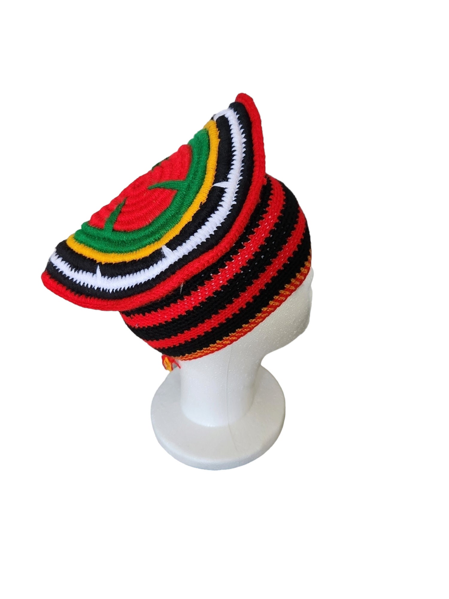 Bamenda Toghu Caps, Traditional Hat, African Multi Color Hats