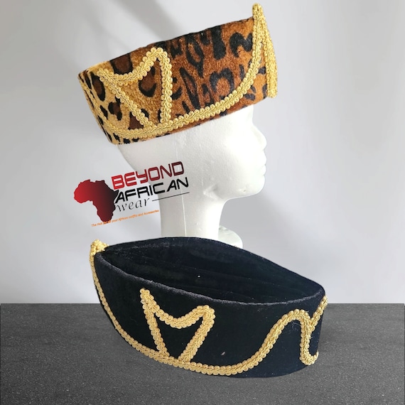 Elegant Brown and Gold African Print  Hat, Matching Top And Pants And Wrislet. Ankara Wrap Top | Festival Crop Tops | Ashanti Empress main image 4