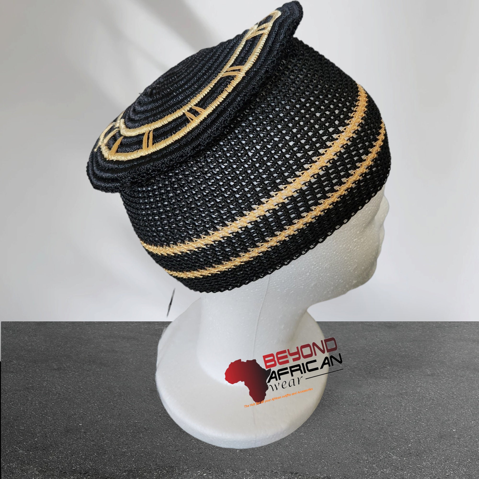 Bamenda Toghu Caps, Successor Hat, Chopchair Cap, Traditional Hat