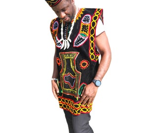 Toghu Jumper Danshiki African traditional wear Bamenda contry clothe