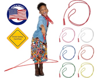 Kids Trick Rope Lasso – Pre-Tied Cowboy Rope For Beginners - Western Costume Accessory