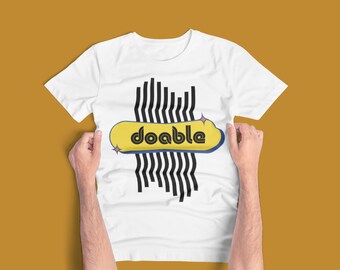 Doable T Shirt, Retro Style Fun Cute Feasible Tee, Say how you feel, You are Doable, It is Doable, All is Doable, You can Do It, Gift