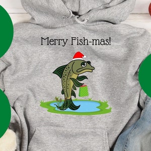 Divertidos peces navideños SVG, Feliz Navidad, Pesca navideña SVG, Pez navideño PNG, Svg navideño, Archivos de corte navideños, Sublimación de juegos de palabras con peces