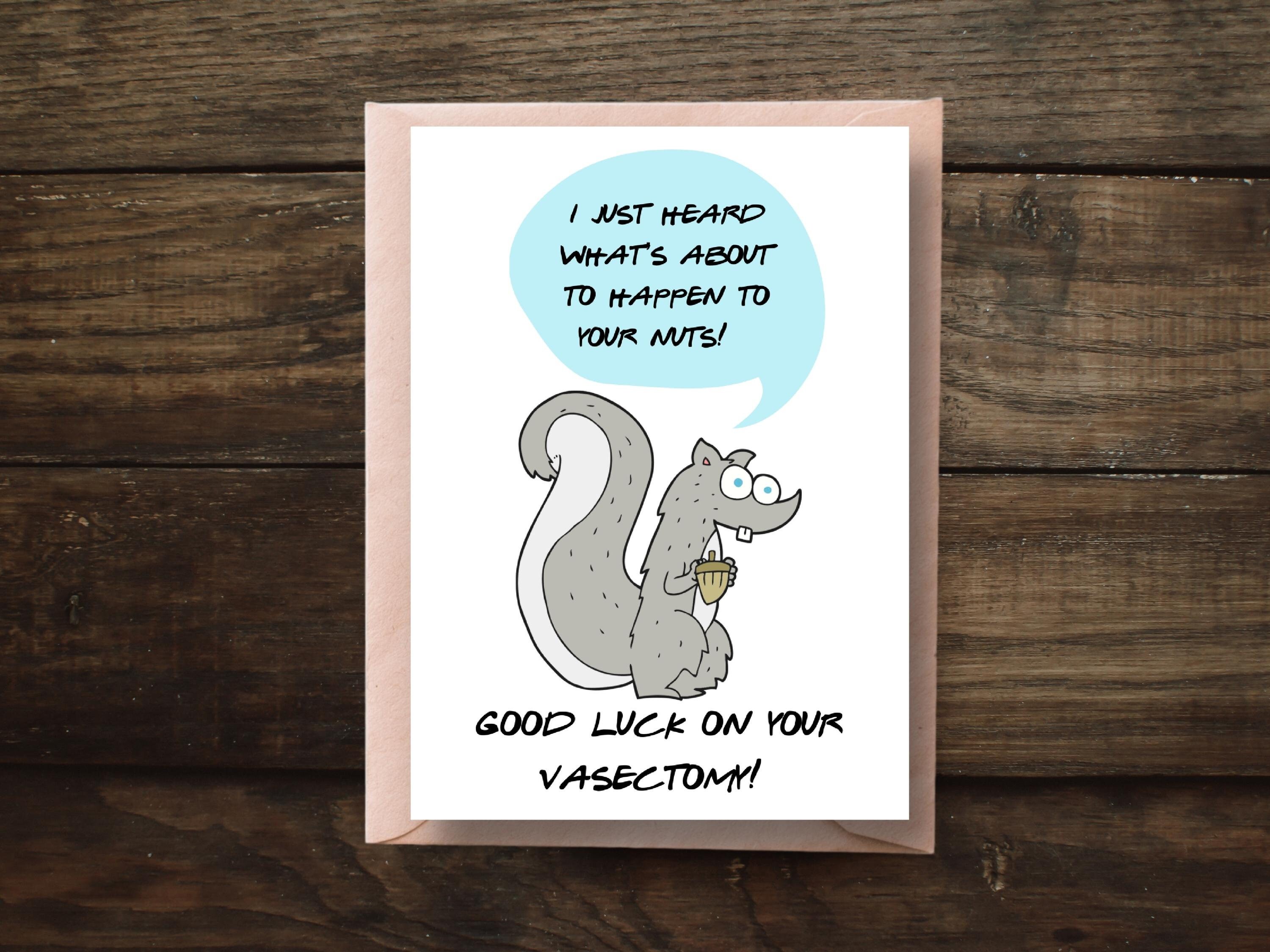 Vasectomy Card, Printable Get Well Soon Card, Thinking of You Vasectomy ...