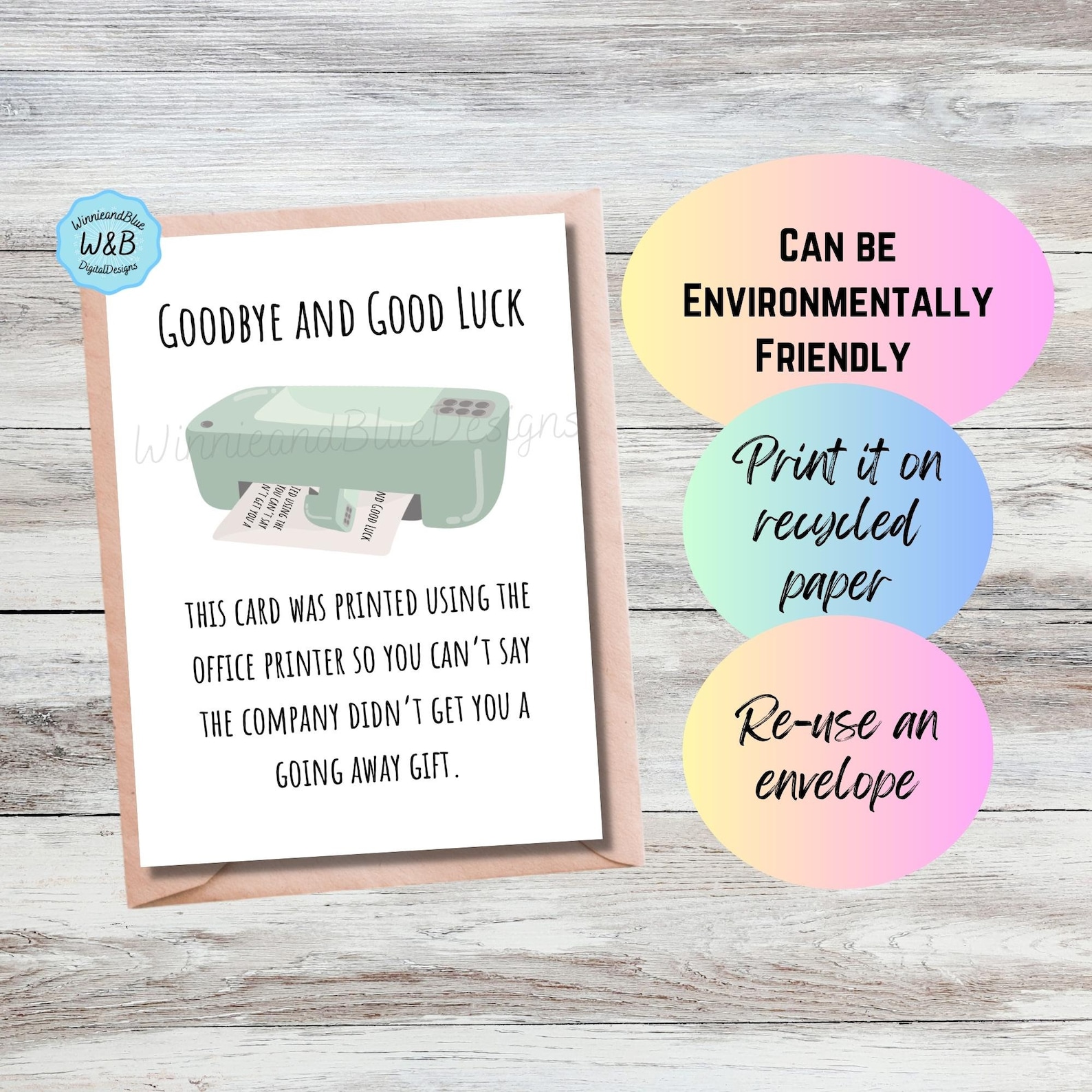 Printable Going Away Card for Coworker or Boss, Funny Going Away Gift ...