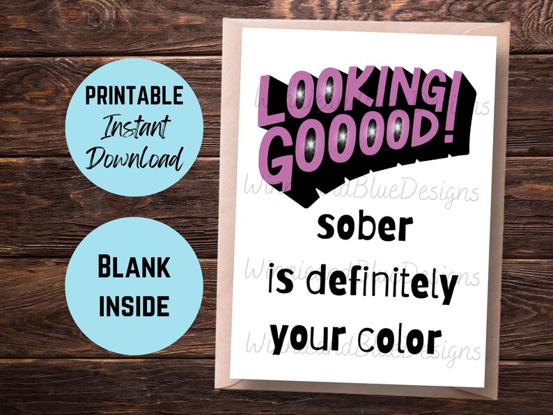 Free Printable Sobriety Anniversary Cards