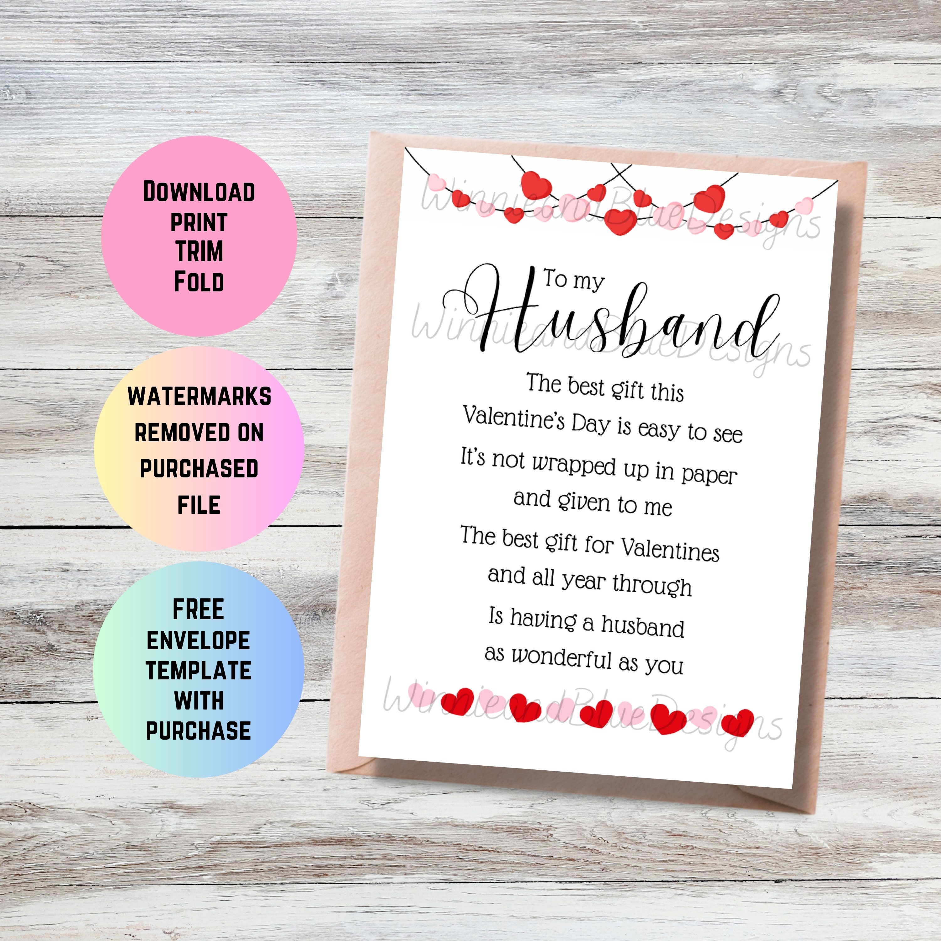 Printable Cards For Husband Love