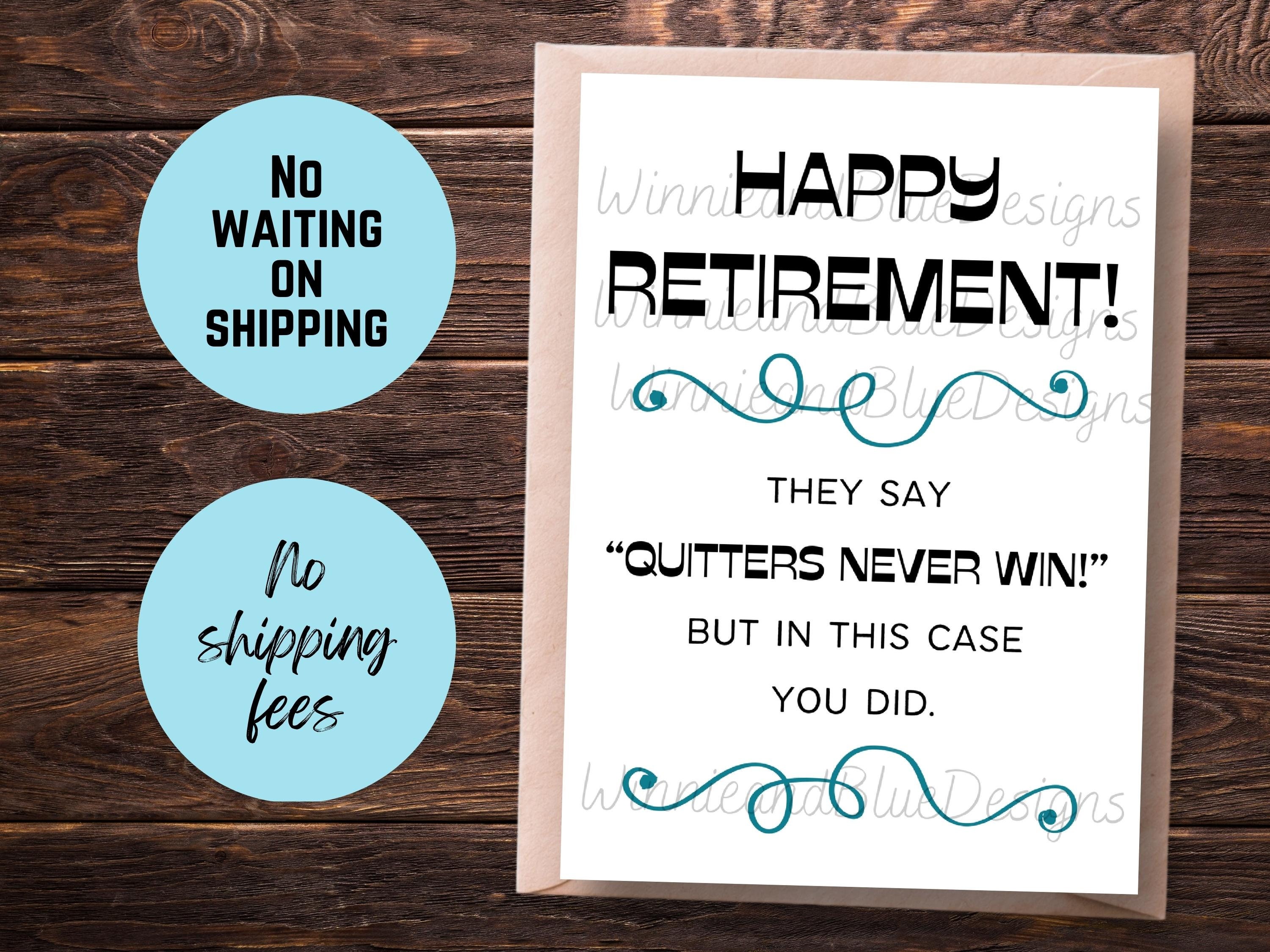 Printable Funny Retirement Card, Happy Retirement Card, Retiring ...