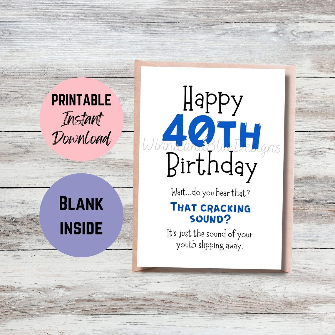 Printable 40th Birthday Card Funny - Il 1140xN.5349719928 Lh3w 