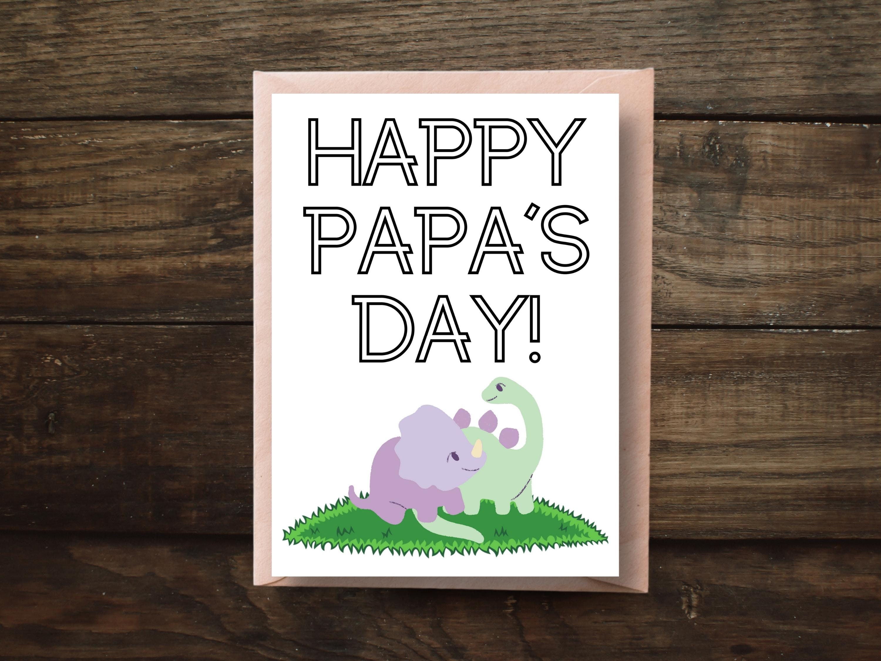 Printable Birthday Card Papa Dinosaur - Il Fullxfull.3943526491 Rkog 
