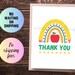 Printable Teacher Thank You Card, Funny Card for Teacher Appreciation ...