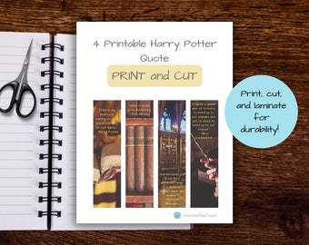 Zauberer Zitat Lesezeichen: Magic Movie Series Geschenk (Digitaler Download)