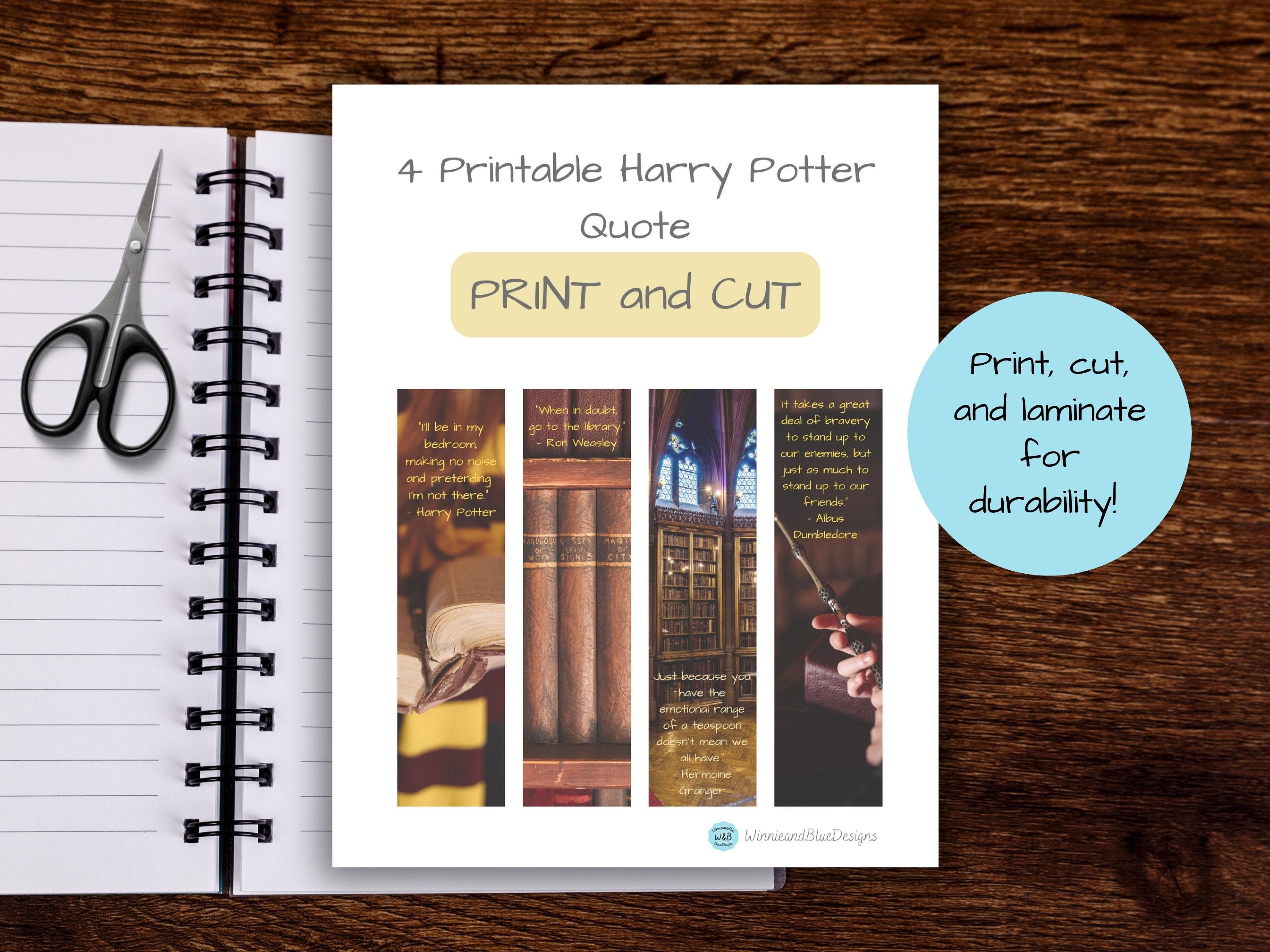 Printable Harry Potter Quote Bookmarks Set 2 - Sisters, What!