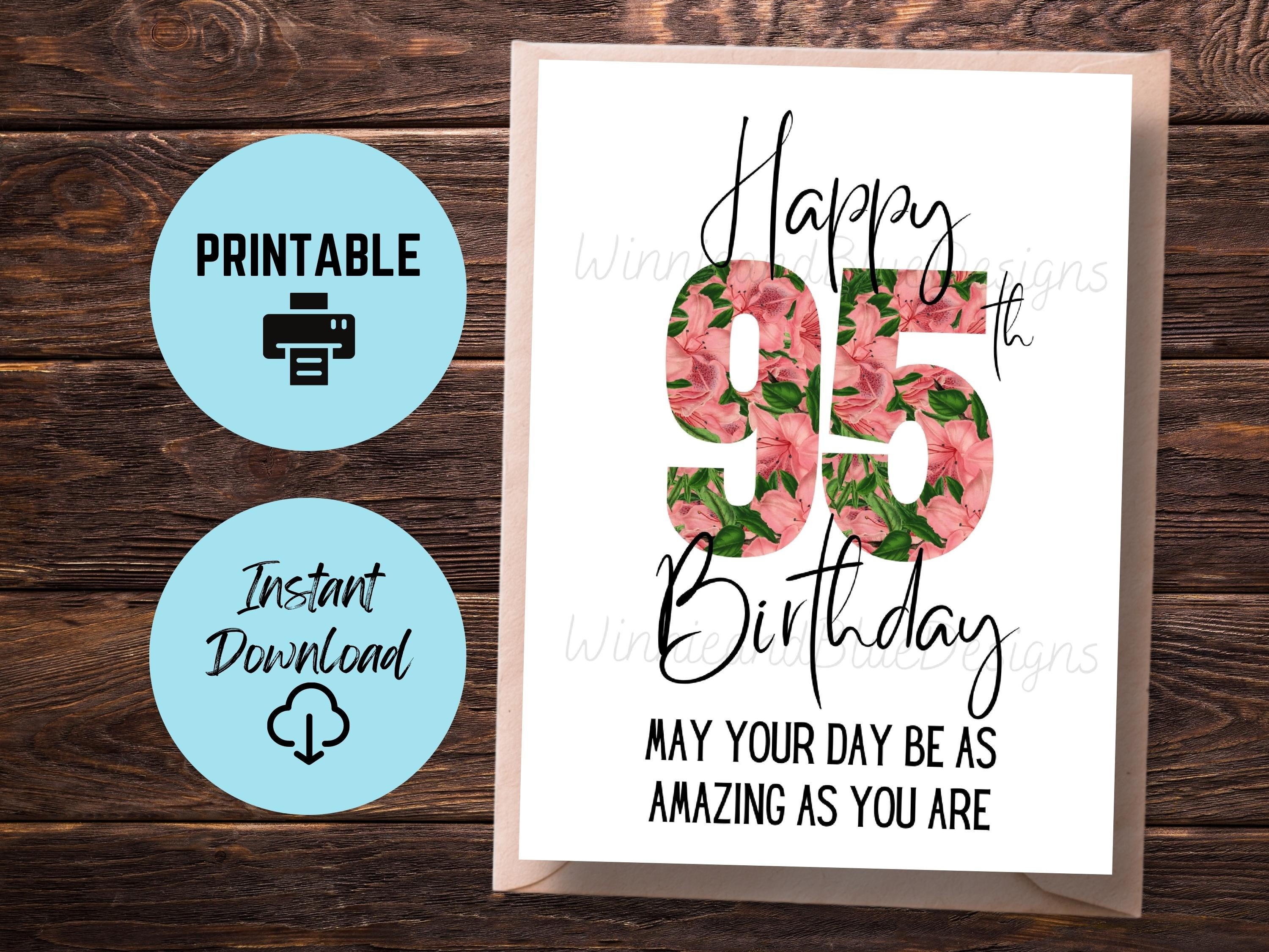 Happy 95th birthday grandma greeting card - Etsy 日本