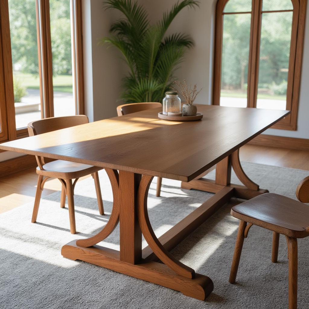 Handcrafted Solid Wood Dining Table: Modern Farmhouse Eryn Table - Etsy