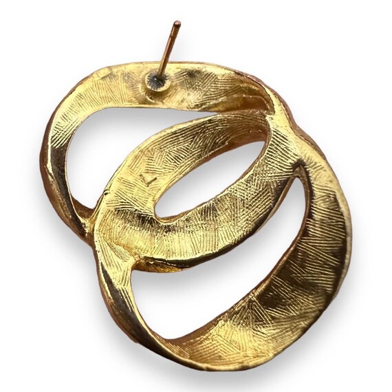Vintage Double Circle Earrings - image 5