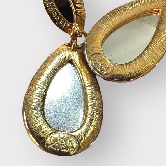 Joan Rivers Faceted Teardrop Dangle Earrings - image 3