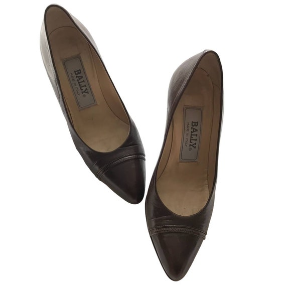 Bally Solid Brown Heels Size 35.5 (EU) - 82% off | thredUP
