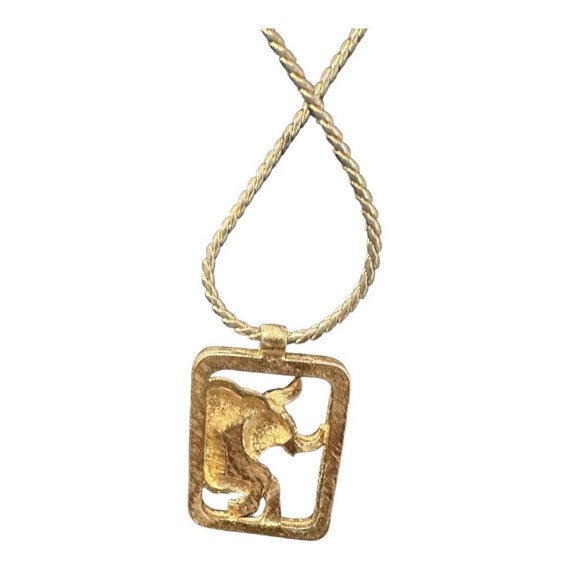 Avon Vintage Zodiac Taurus Necklace - image 4