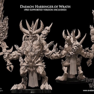 Daemon Harbinger of Wrath - Avatar of War - Fantasy - Table Top Game