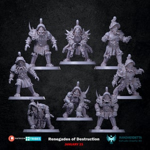 Team Fantasy Football Chaos Renegades Of Destruction - Édition Rako Vendetta - Figurines Neuves