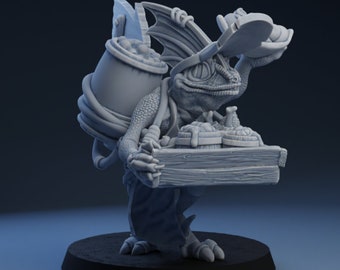 Skink food vendor! Primal Lizardmen - UGNI miniatures- Fantasy Football