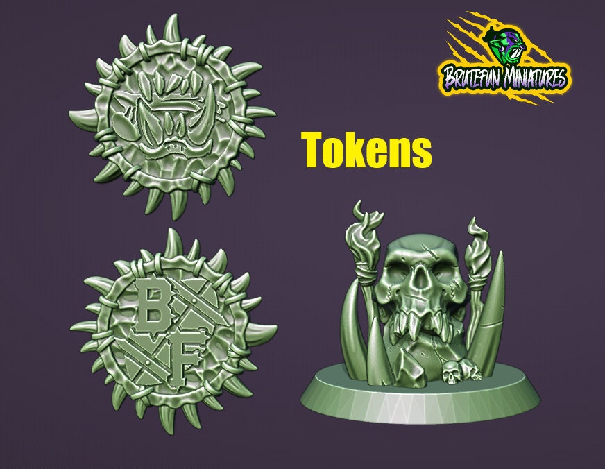Savage Orc Team - BruteFun Minatures - Fantasy Football