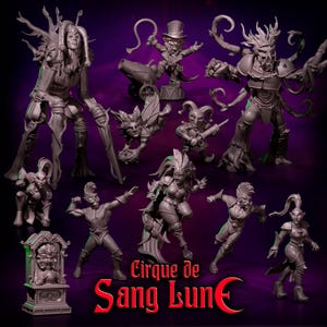 Personal de apoyo del Cirque de Sang Lune - Punga Minatures - Fantasy Football
