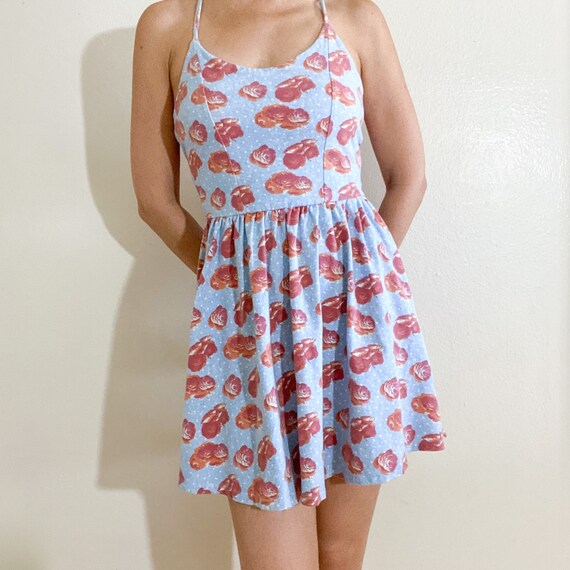 1210023 Powder Patterned Skater Dress