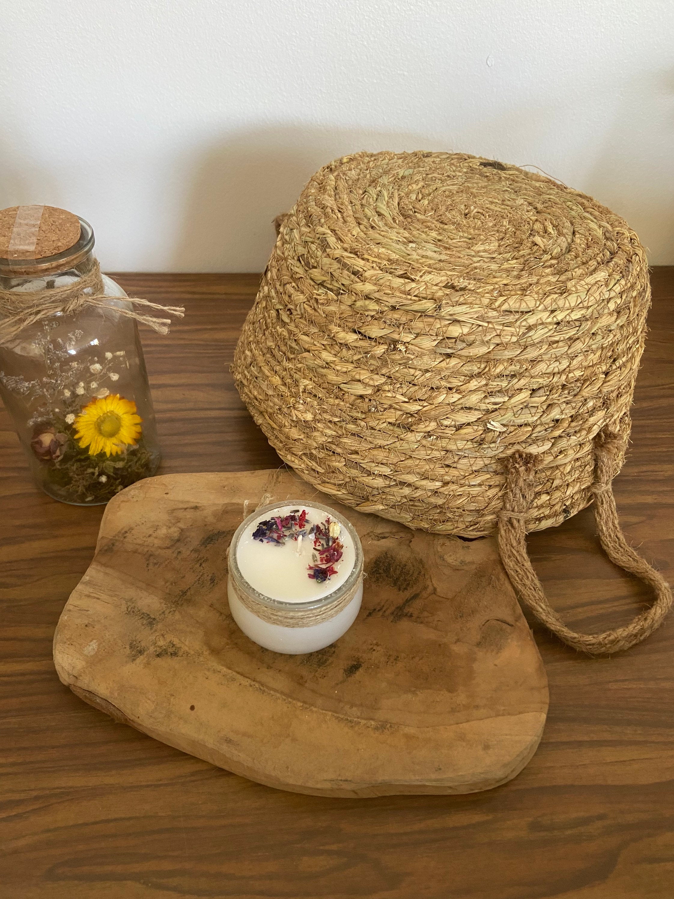 Bougies Fleurs Séchées