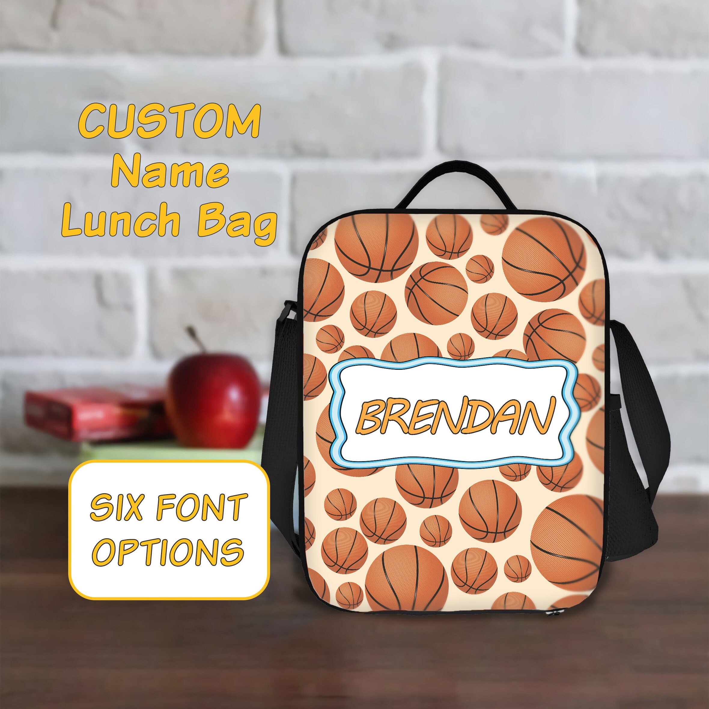 named lunch bags