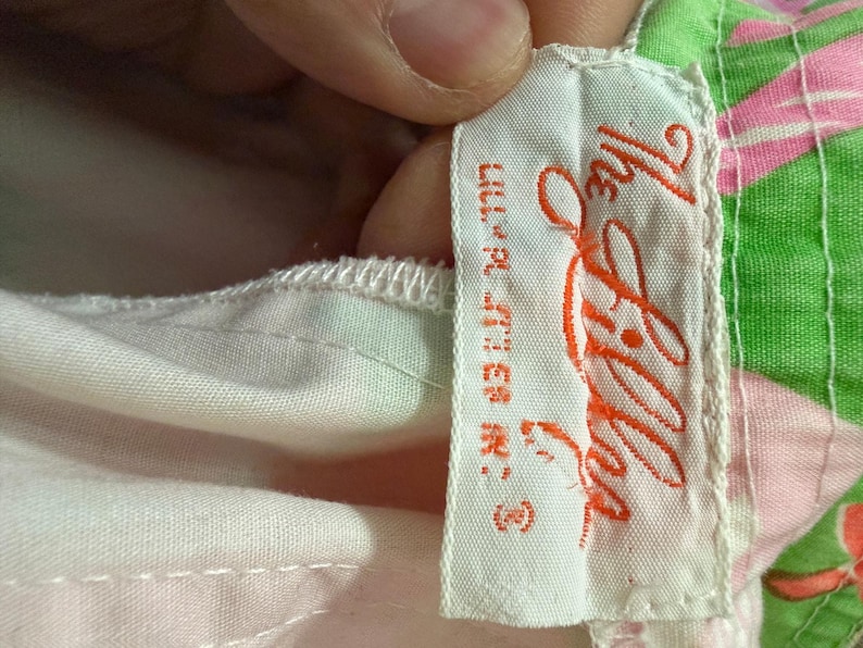 Vintage 1970 60s Lilly Pulitzer The Lilly Floral Sailor Pants image 4